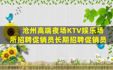沧州高端夜场KTV娱乐场所招聘促销员长期招聘促销员